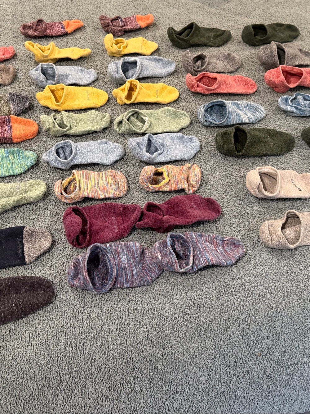 Bombas No-Show Multicolor Cotton Blend Socks Packable Everyday Comfort -24 pair